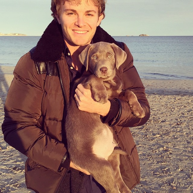 Nico Rosberg és kutyusa, Bailey 