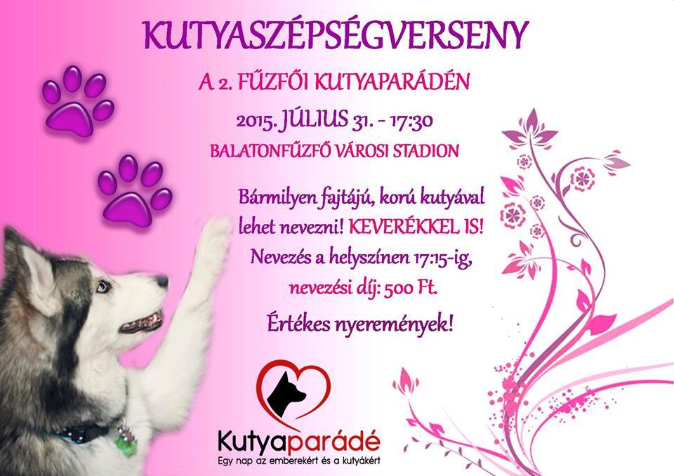 Balatonfűzfői kutyaparádé - szépségverseny
