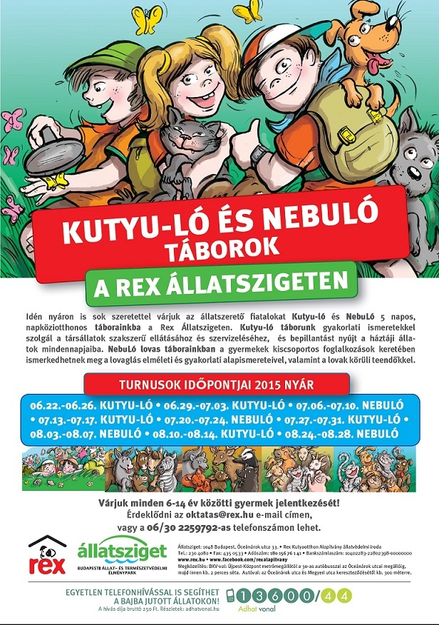 Kutyuló és nebuló nyári tábor