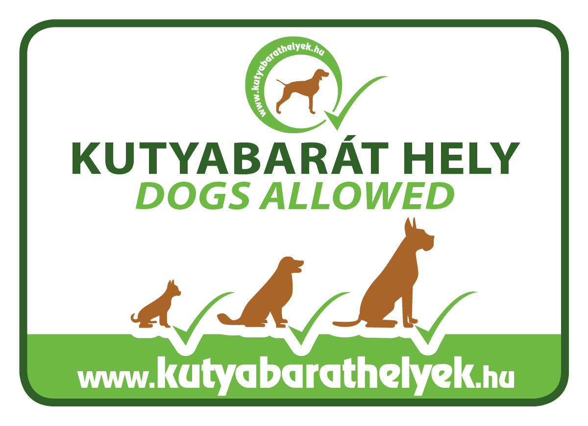 Kutyabarát hely védjegymatrica