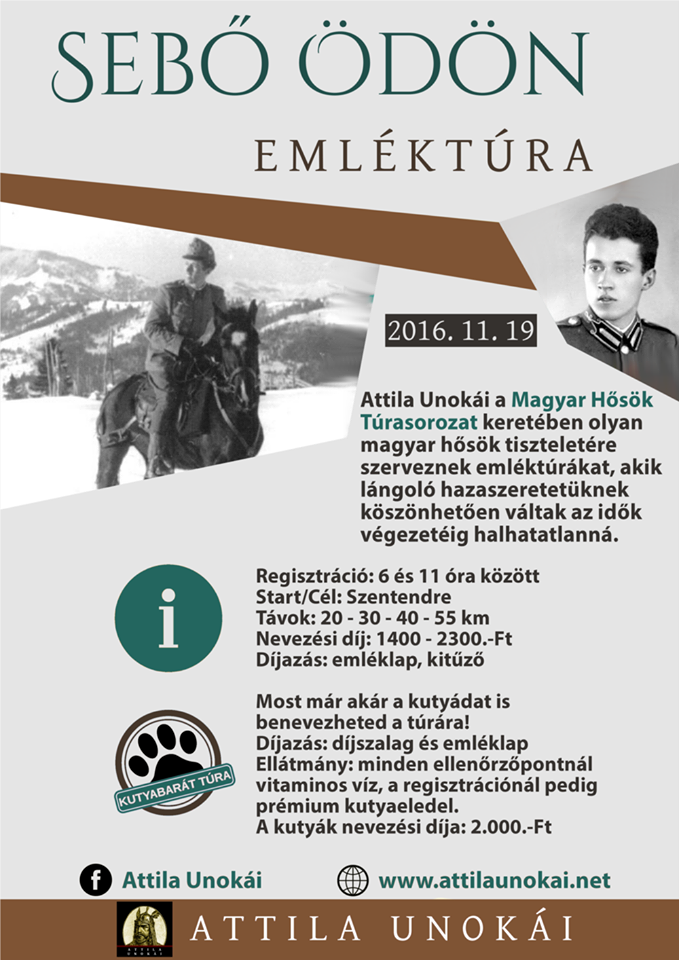 Sebő Ödön emléktúra plakát