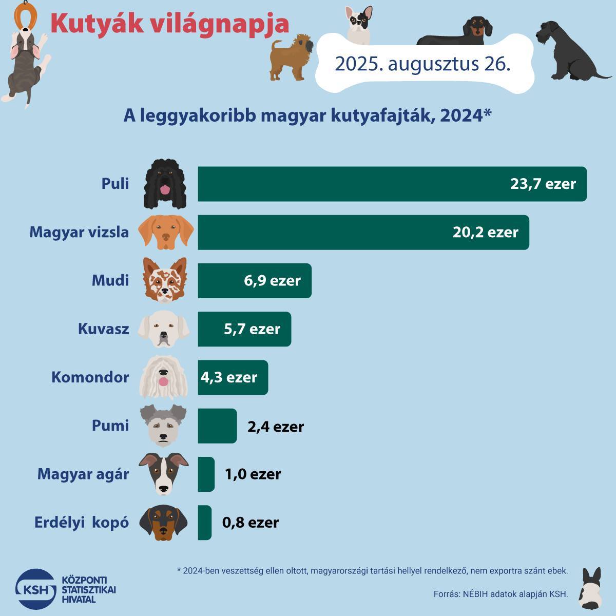 KSH infografika a magyar fajtákról Magyarországon KSH infografika a magyar fajtákról Magyarországon
