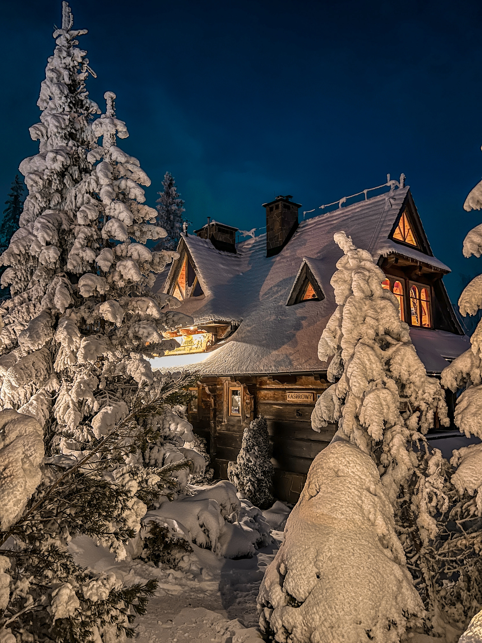 górski dworek télen