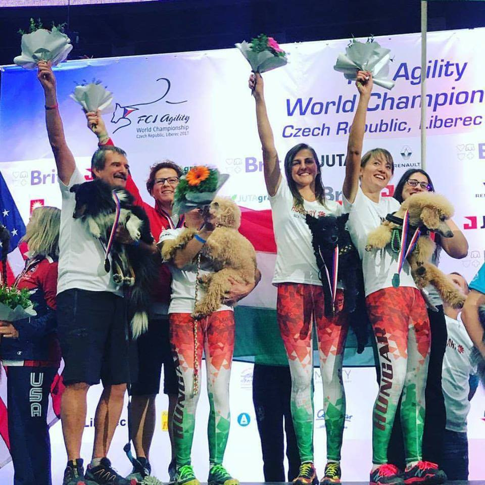 Team Agility Medium kategóriában a magyar csapat lett világbajnok