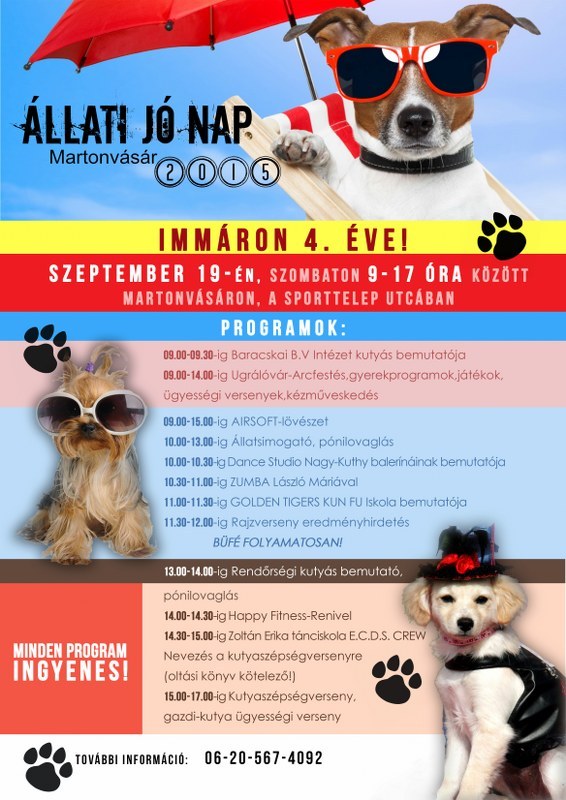 Állati jó nap 2015 részletes plakát