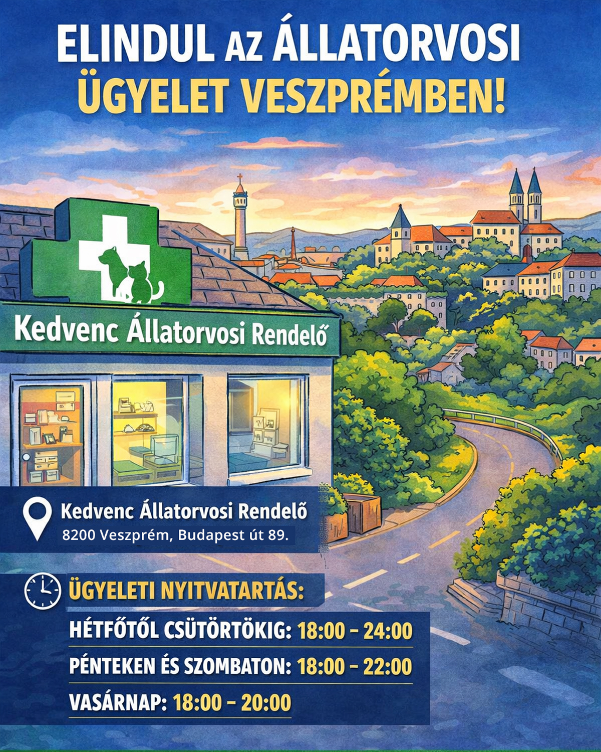 Elindul az állatorvosi ügyelet Veszprémben