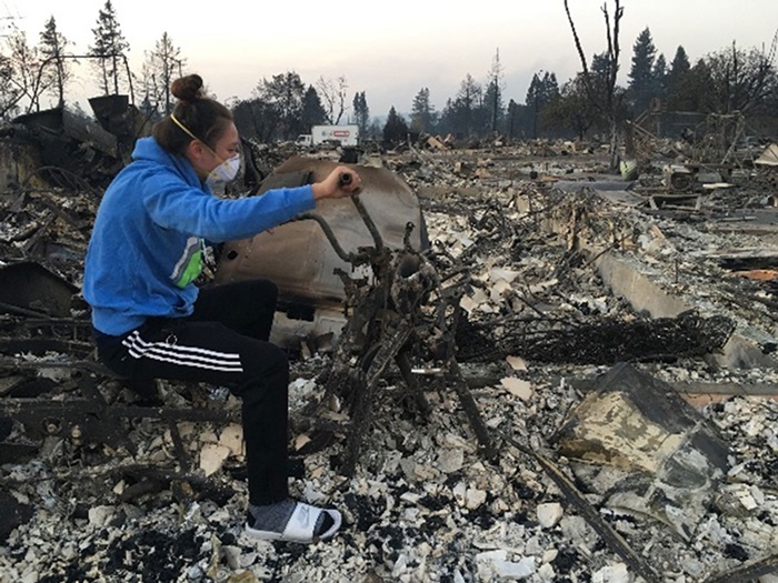 Natasha otthonát is porig égette az erdőtűz