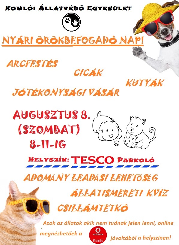 Nyári Örökbefogadó Nap 2015 - Komlói ÁE.