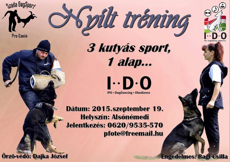  I.D.O Nyílt tréning