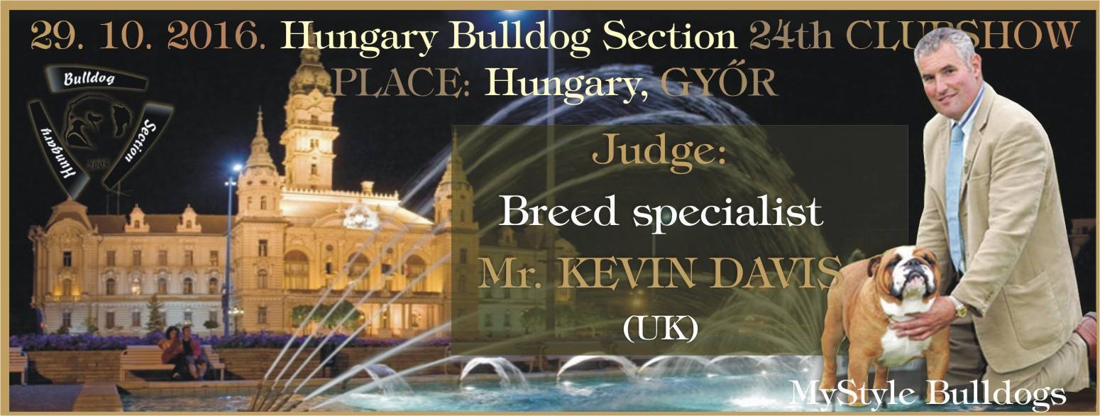  24th Bulldog Club Show of Hungary Bulldog Section