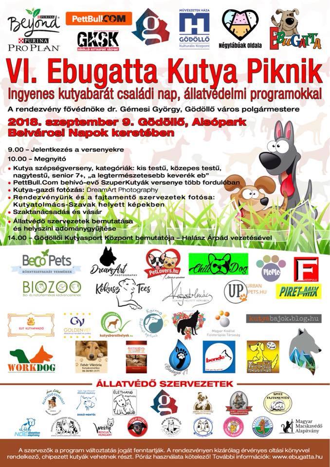 VI. Ebugatta Kutya Piknik - 2018 - plakát