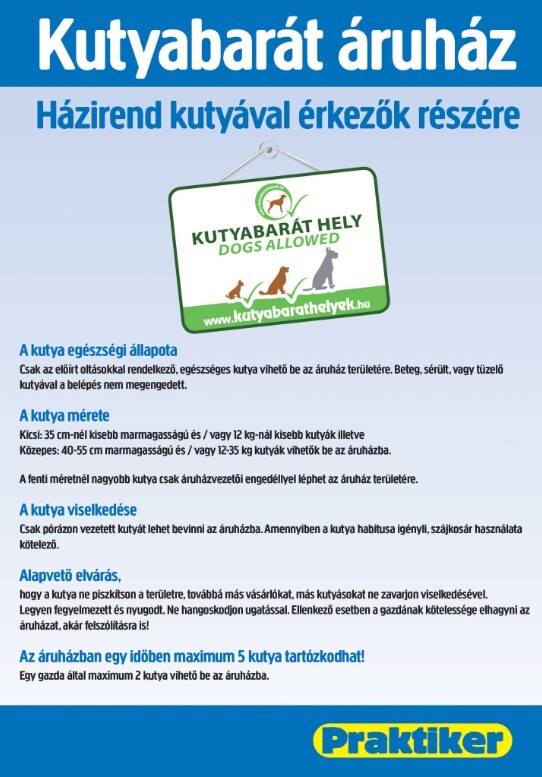 kutyabarát áruház praktiker