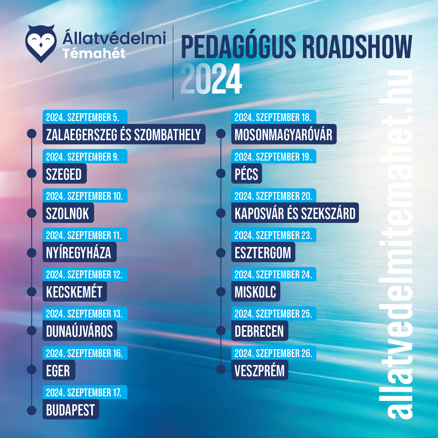 Állatvédelmi Témahét és a Pedagógus Roadshow 