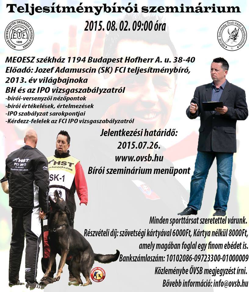 Teljesítménybírói Szeminárium 2015