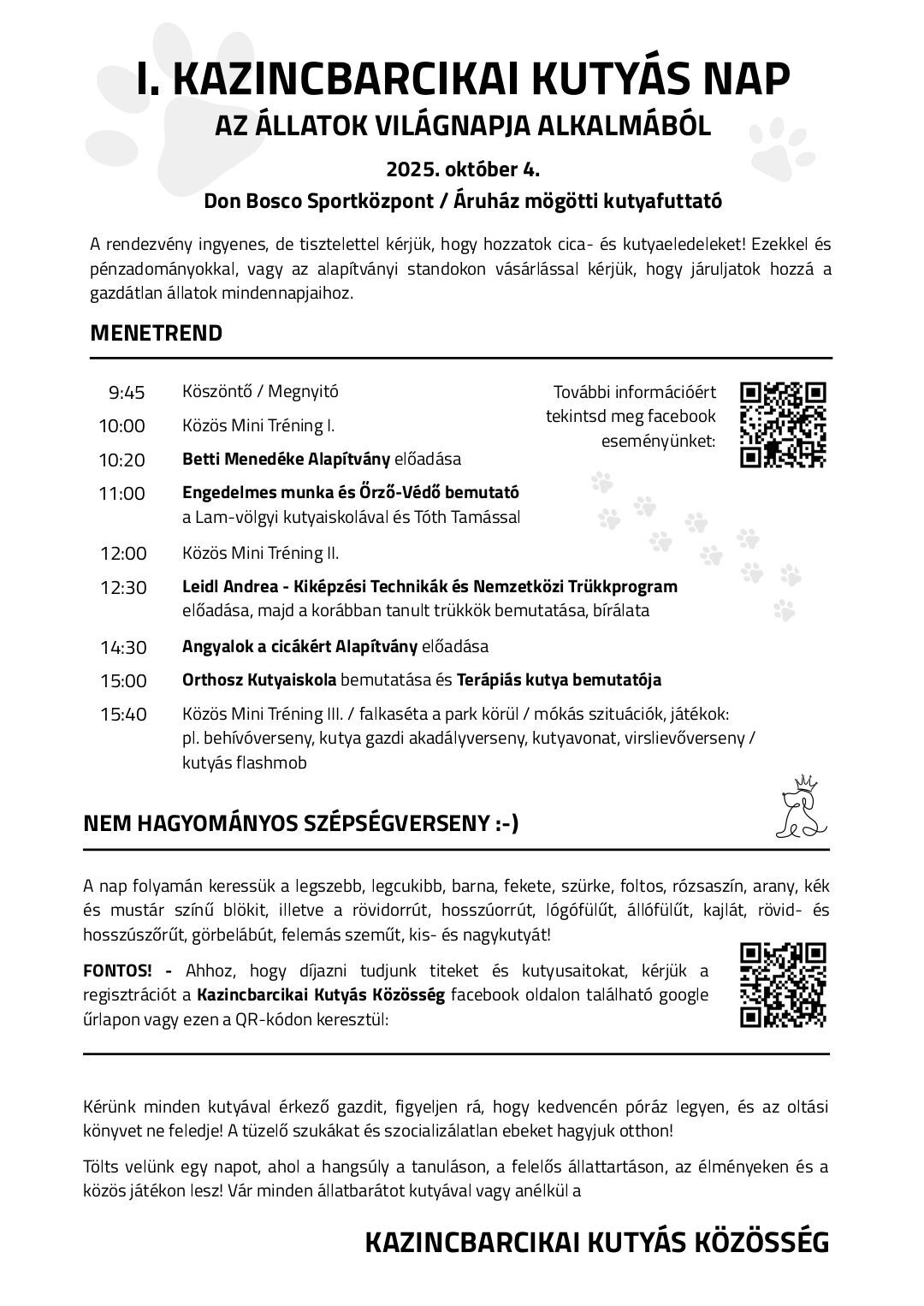 I. Kazincbarcikai kutyás nap