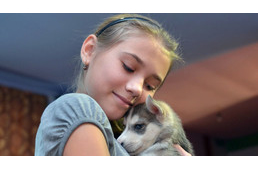 Putyin kiskutyát ajándékozott egy kislánynak